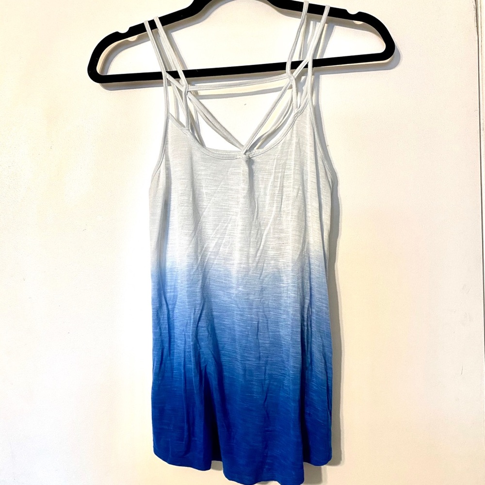 American Eagle Blue Ombré Tank Top